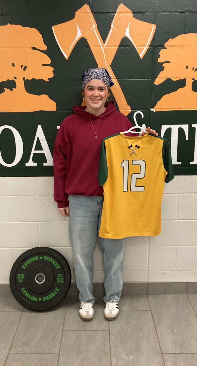 Sr Female Athlete of the Month for November Shelby Burns - TOSH. 